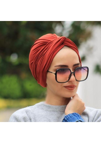 Dolama Bone Kiremit Hazır Model - Yeni Model Tesettür Giyim