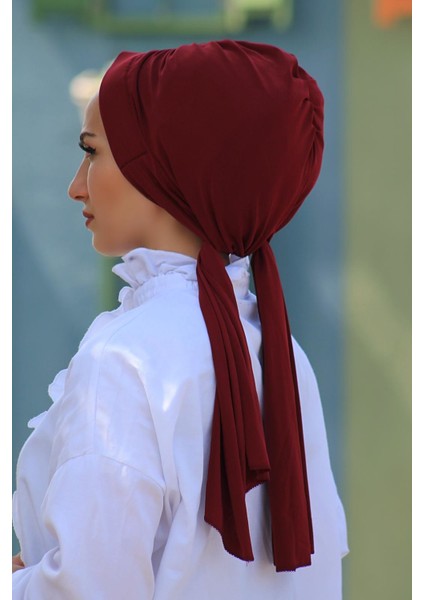 Tasarım Bone Bordo Rengi - Yeni Model Tesettür Giyim fiyatları