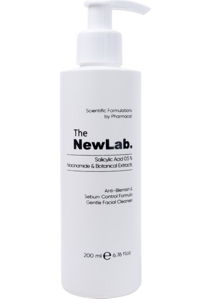 The NewLab. Yağlı Ve Akneye Eğilimli Ciltler Için Temizleme Jeli 200 ml (%0.5 SALİCYLİC ACİD, NİACİNAMİDE)