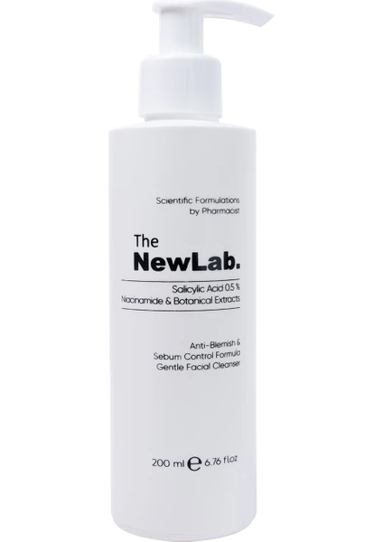 The NewLab. Yağlı Ve Akneye Eğilimli Ciltler Için Temizleme Jeli 200 ml (%0.5 SALİCYLİC ACİD, NİACİNAMİDE)