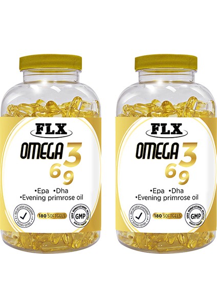Omega 3-6-9 Balık Yağı 2 X 180 Softgel