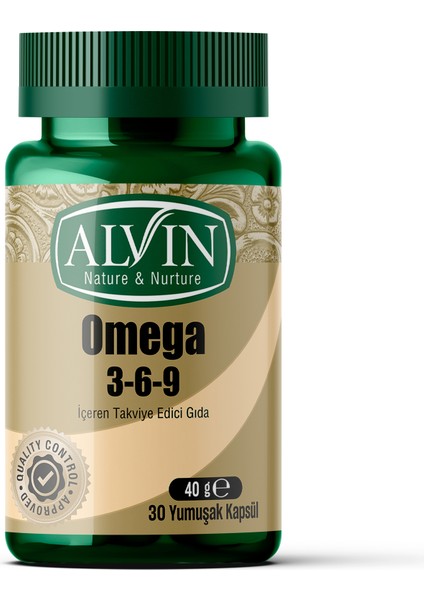 Omega 3-6-9 İçeren Takviye Edici Gıda, Balık Yağı, Epa ve Dha, 30 Yumuşak Kapsül