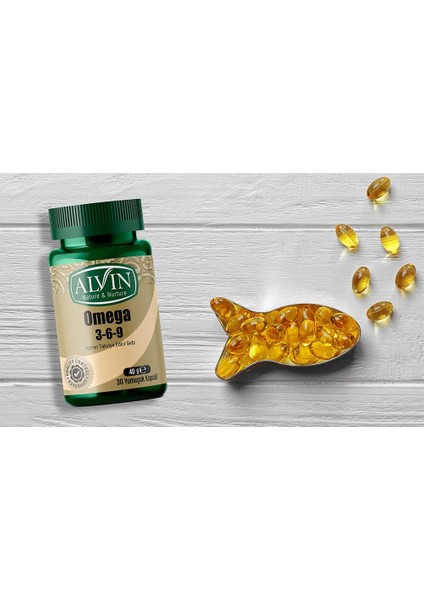 Omega 3-6-9 İçeren Takviye Edici Gıda, Balık Yağı, Epa ve Dha, 30 Yumuşak Kapsül