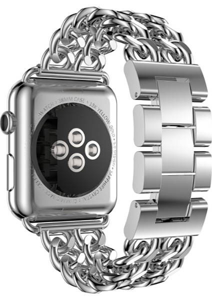 - Watch 38MM - Kordon Cowboy Metal Kordon - Gümüş