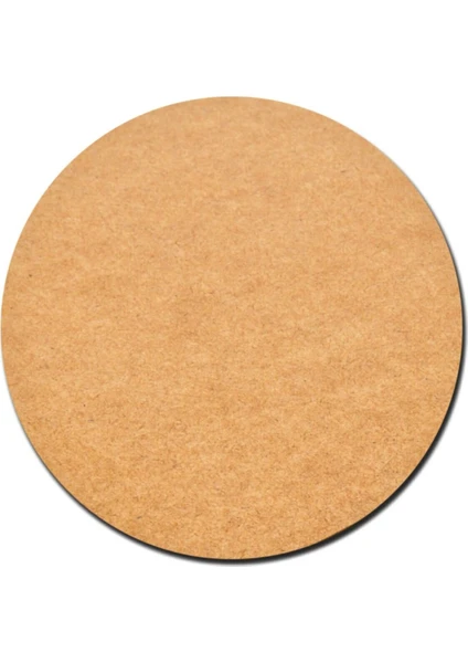 Nev Avm 30 cm Çap 3 mm (2.7 Mm) Ham Mdf Duralit Daire Plaka Supla Tabanı 1 Adet