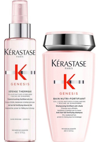 Genesis Defense Thermique Sprey 150ml + Bain Nutri-Fortifiant Şampuan 250ml