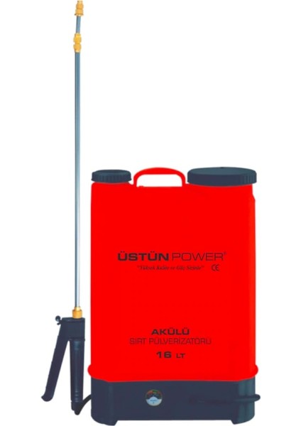 Sırt Pülverizatörü 16 Lt Akülü