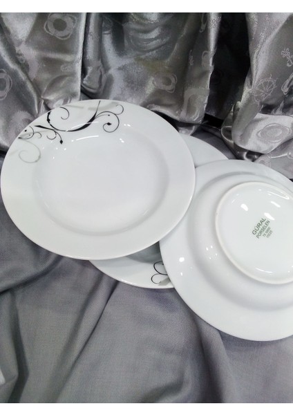 19 cm Çukur Yemek Tabağı 12 Adet