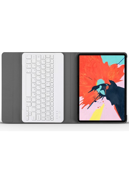 A11 Bluetooth 3.0 Ultra-Ince Abs Ayrılabilir Bluetooth Klavye Deri Kılıfaltın (Yurt Dışından)