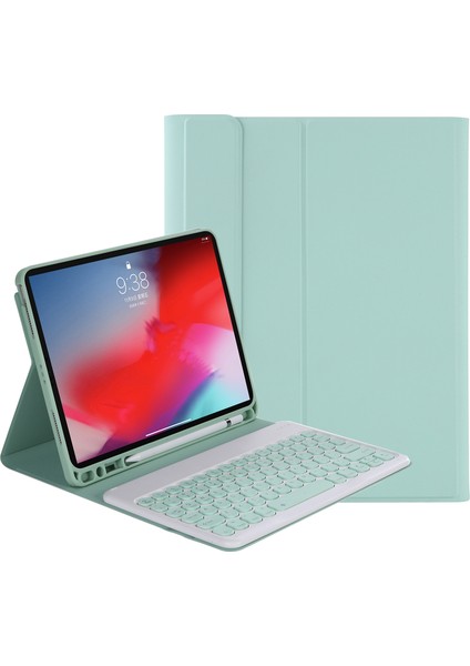 YT11B iPad Pro 11 Inç (2020) & (2018) Için Bluetooth Klavye Kılıfıaçık Yeşil (Yurt Dışından)