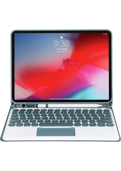 YT11B-A 2021 iPad Pro 11 Için Bluetooth Klavye Kılıfı (2021)KOYU Yeşil (Yurt Dışından)