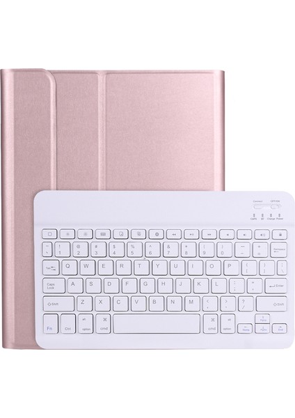A11B Bluetooth 3.0 Ultra-Ince Abs Ayrılabilir Bluetooth Klavye Deri Kılıfaltın Gül (Yurt Dışından)