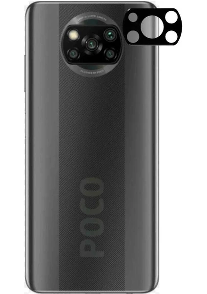 Xiaomi Poco X3 Pro Kamera Lens Koruyucu Tam Kapatan Darbe Emici Ince Çözünürlük Engellemez