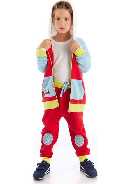 Finish 01 Kapişonlu Sweatshirt Mavi-Kırmızı fırsatları