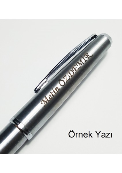 Kişiye Özel Tükenmez Kalem + Versatil Kalem Set Krom