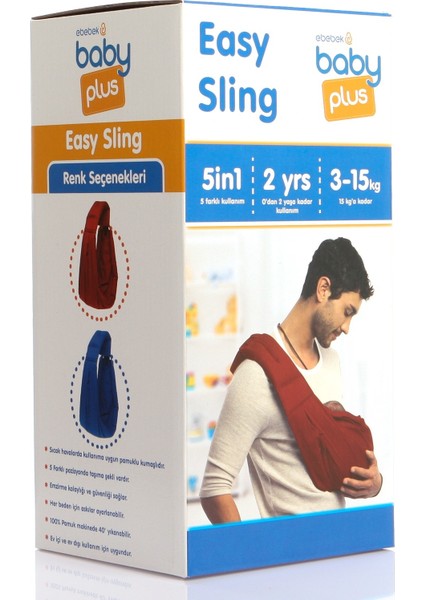 Baby Plus Easy Bebek Ana Kucağı Kanguru Sling