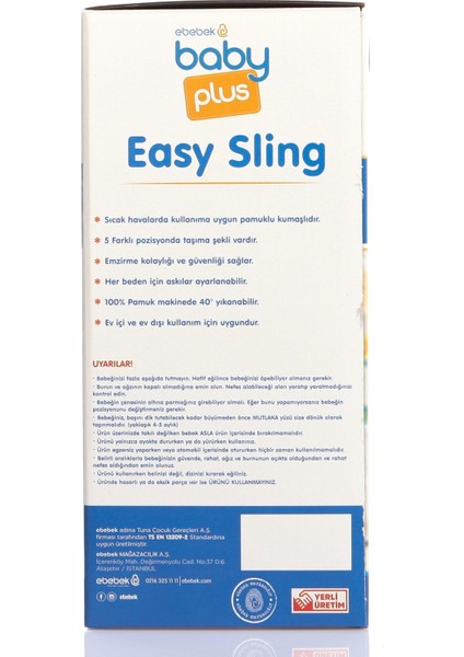 Baby Plus Easy Bebek Ana Kucağı Kanguru Sling