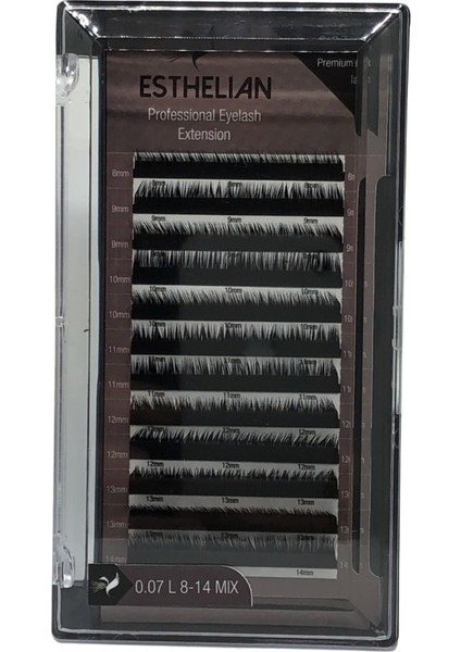 Ipek Kirpik L Kıvrım 0.07MM Mix Kutu