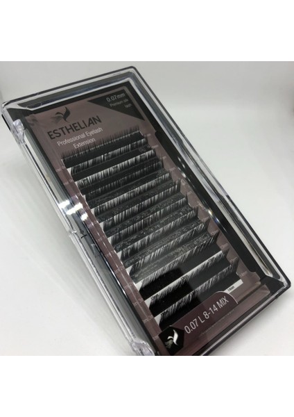Ipek Kirpik L Kıvrım 0.07MM Mix Kutu