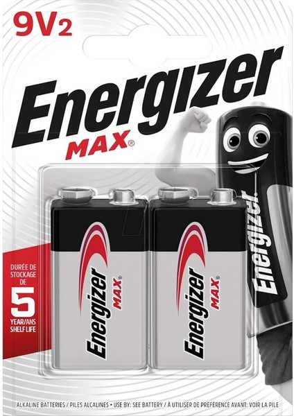 Max Alkalin 9V Pil 2'li