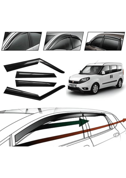 Fıat Doblo 2021 Cam Rüzgarlığı 4 Lü