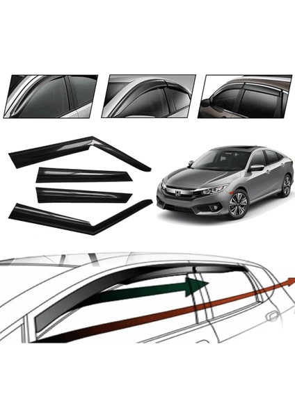 Honda Cıvıc 2004 Cam Rüzgarlığı 4 Lü modelleri