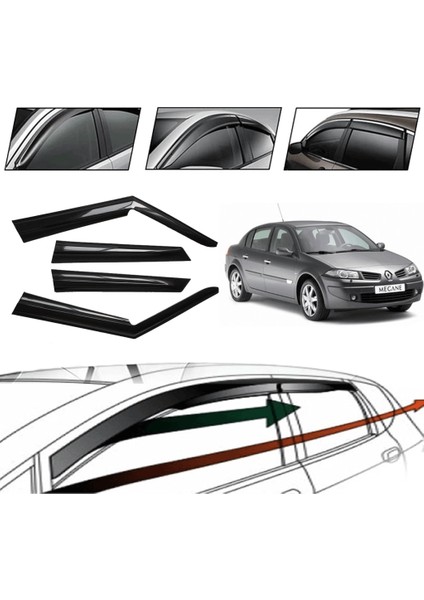 Renault Megane 2 2006 Cam Rüzgarlığı 4 Lü modelleri