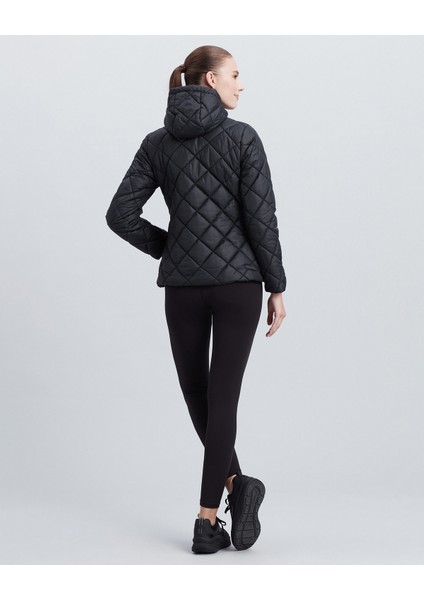 W Capitone Hooded Jacket Kadın Siyah Mont S212001-001 indirimleri