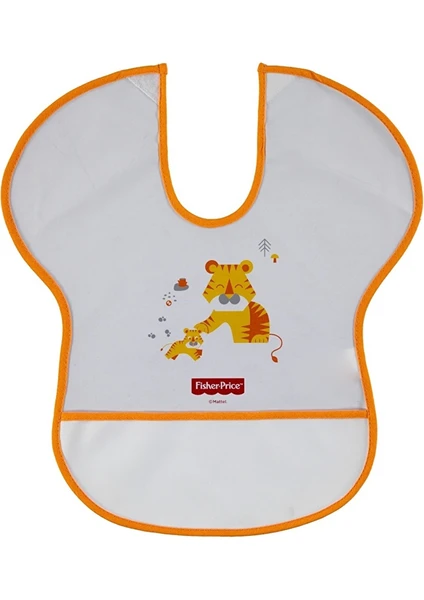 Fisher Price Poli Yarım Kollu Bebek Mama Önlüğü Aslan