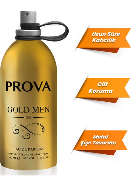 Gold Men EDP Erkek Parfüm 100 ml