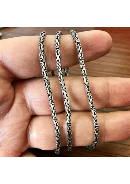 Gümüş Kral Zincir Yuvarlak Kral Model Kolye 925 Ayar fiyatları