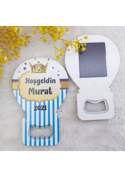 30 Adet Prens Erkek Bebek Magnet Balon Açacak Hdbl8
