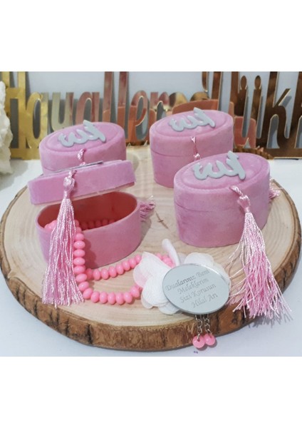 30 Adet Pleksi Isimlikli Tesbih Kutulu Bebek Mevlüt Lik