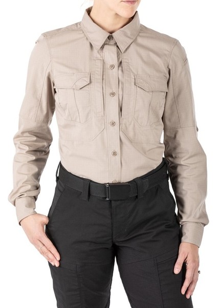 Model 5.11 Stryke Shirt Khaki Uzun Kol Bayan Gömlek