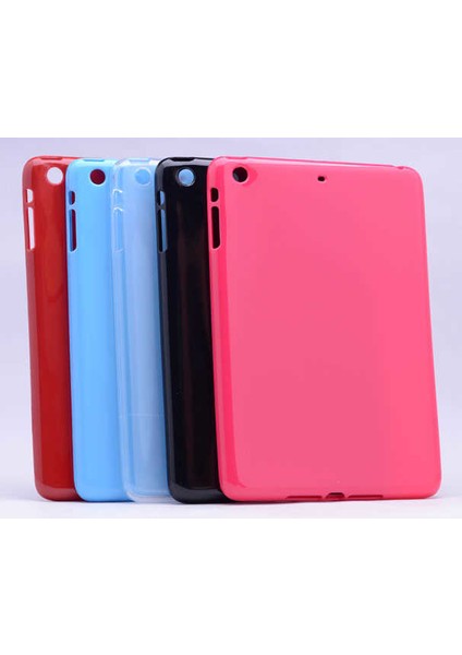 Apple iPad 5 Air Kılıf Fuchsia Tablet Süper Silikon Kapak