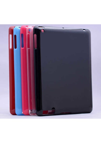 Apple iPad 2 3 4 Kılıf Fuchsia Tablet Süper Silikon Kapak