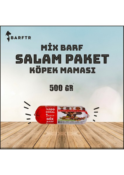 - Mix Barf 20 kg Salam Köpek Maması (40 Paket - 500 Gr)