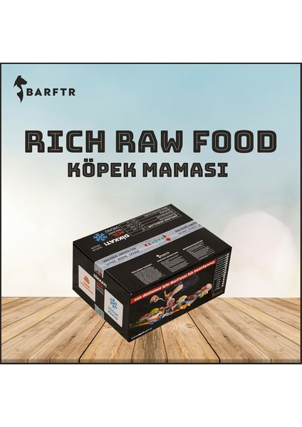 - Rıch Raw Food 4 kg Köpek Maması (4 Paket - 1000 Gr)