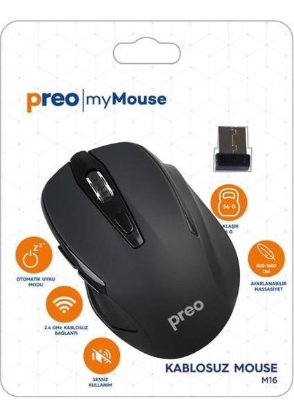 My Mouse M16 Wireless Sessiz Mouse fırsatları
