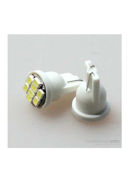 T10 LED Ampül Beyaz 2 Adet 12V 5W