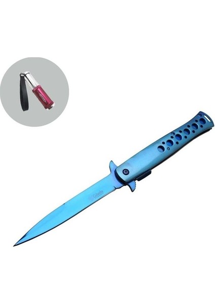 Columbia  Columbia Serisi FST-1111-B 23 cm Blue Tac-Force Ti-Lite Bıçak Jobon Kibritli