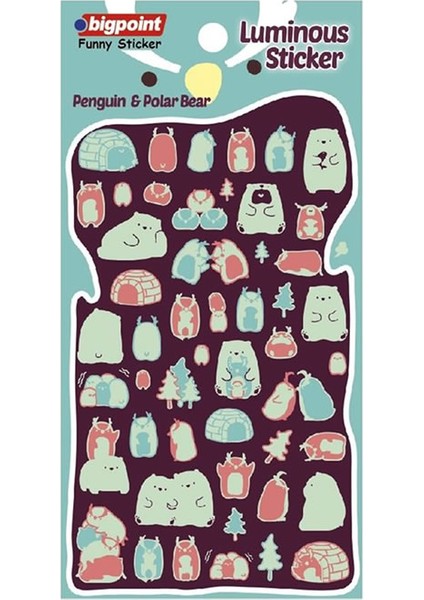 BP850-78 Penguenler Ayılar Sticker