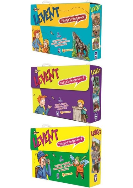 Timaş Levent Türkiye’yi Geziyorum Dizisi 1-2-3 Set (15 Kitap)