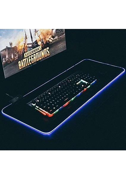 Gms-Wt-5 Rgb Renkli LED Işık Yumuşak Büyük Oyun Mouse Pad