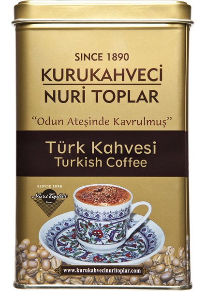 3 x 300 gr Teneke Kutuda Geleneksel Türk Kahvesi 900 gr