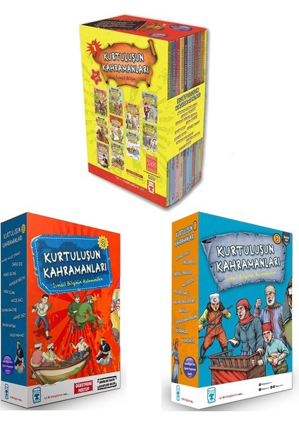 Timaş Kurtuluşun Kahramanları Dizisi 1-2-3 Set 30 Kitap