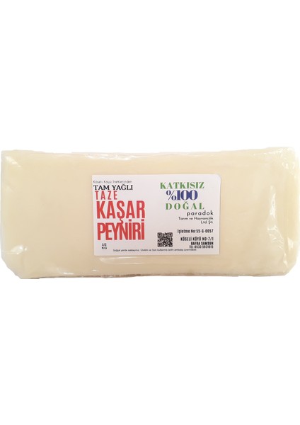 NiyaziBey Çiftliği Doğal Taze Kaşar Peynir 1 kg