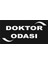 Yangın Siyah Beyaz Doktor Odası Yazılı 15X30 cm 1