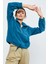 Zümrüt Yarım Fermuar Etek Ucu Büzgülü Kadın Polar Oversize Sweatshirt - 97171 1