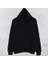 Oversize Kapüşonlu Solmayan Siyah 4 Iplik Kalın Tam Kışlık Erkek Sweatshirt 1